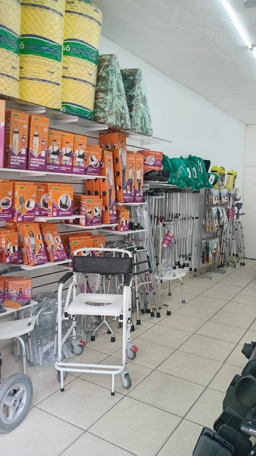 Interior da loja Ortosul em Belo Horizonte